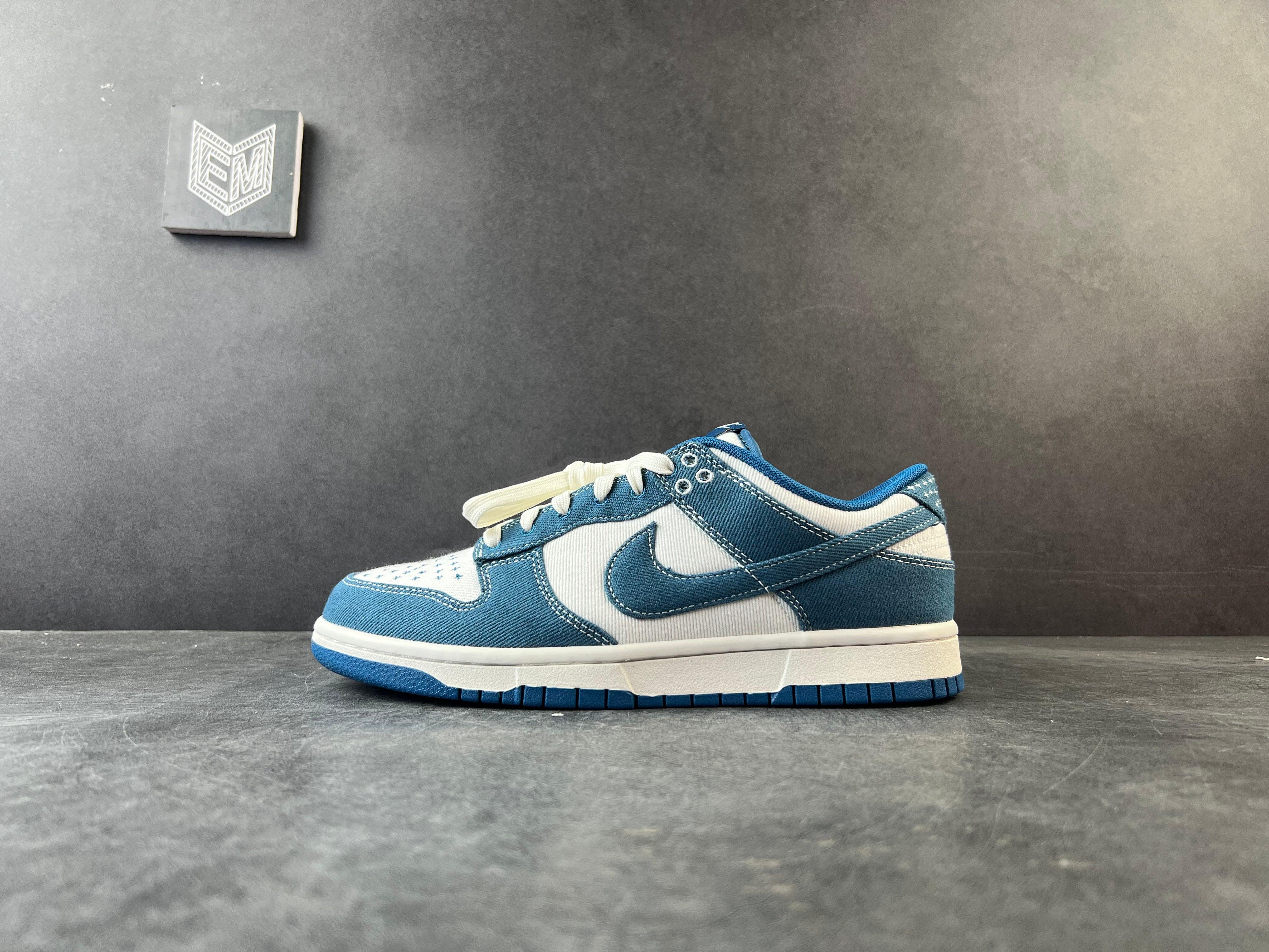 Nike Dunk Low Industrial Blue Sashiko - meow