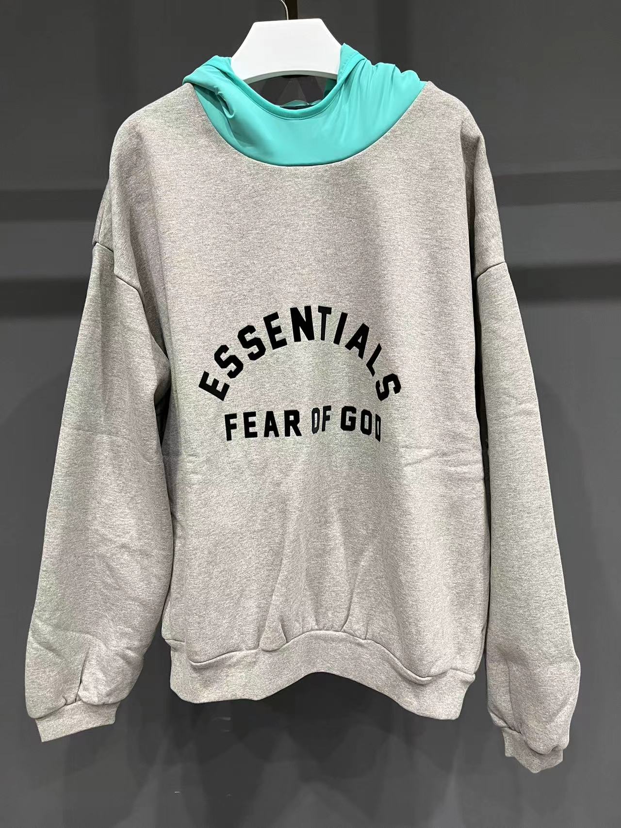 Moletom Fear of God Essentials Hoodie Light Heather Grey Nylon