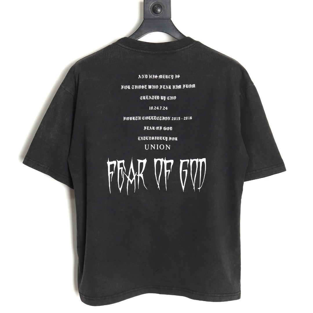 Camiseta Rare Fear Of God Essentials X Union Forth